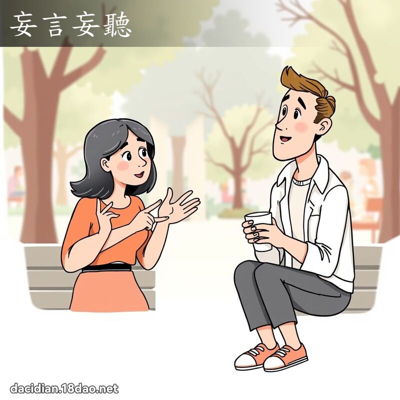 妄言妄聽 - 國語大辭典配圖