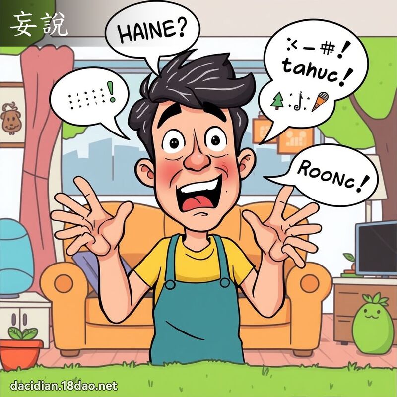 妄说 - 国语大辞典配图