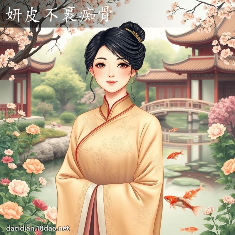 妍皮不裹痴骨 - 國語大辭典配圖