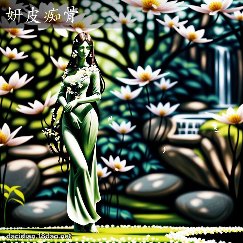 妍皮痴骨 - 國語大辭典配圖