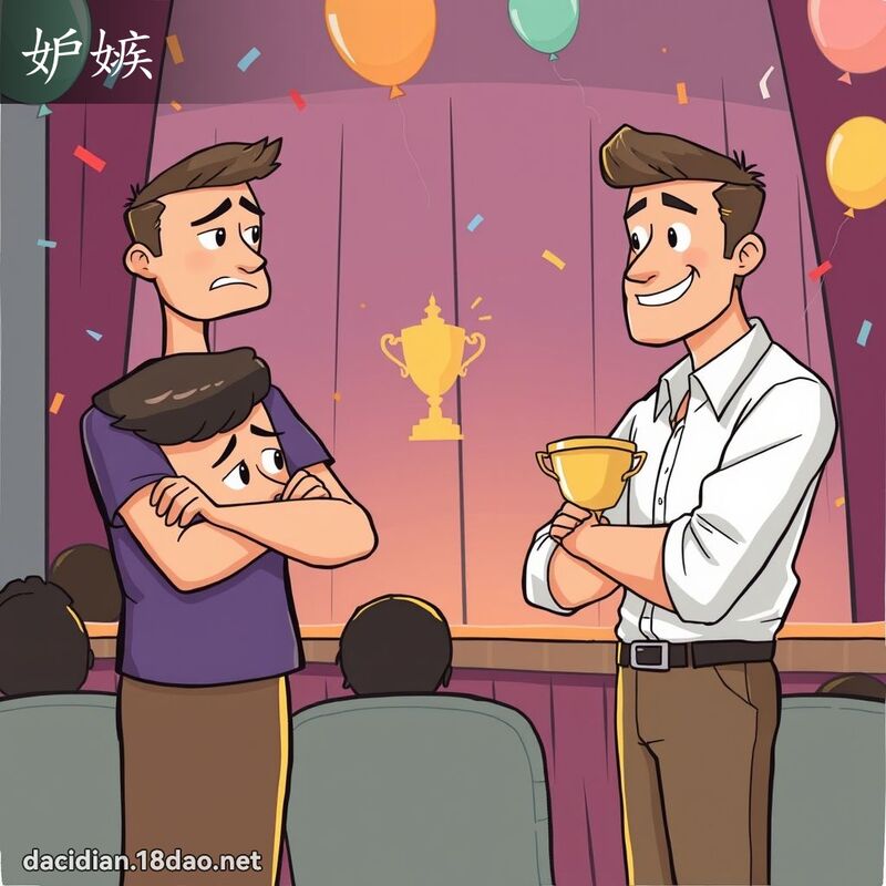 妒嫉 - 國語大辭典配圖