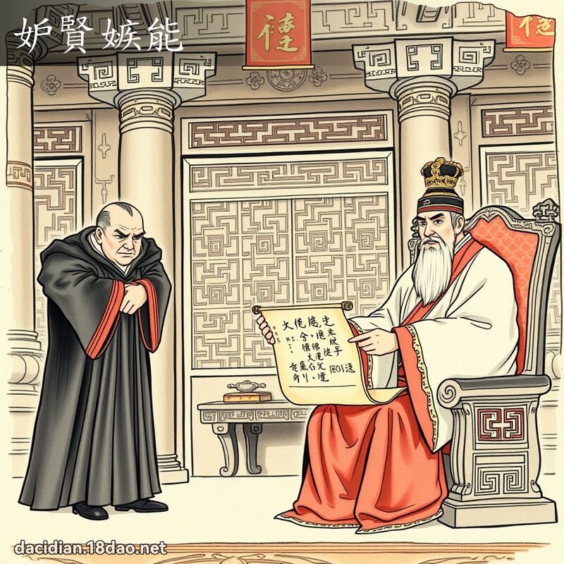 妒贤嫉能 - 国语大辞典配图