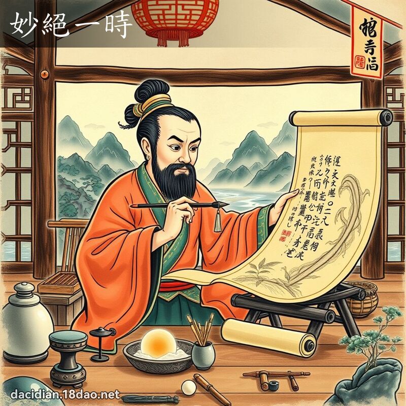 妙絕一時 - 國語大辭典配圖
