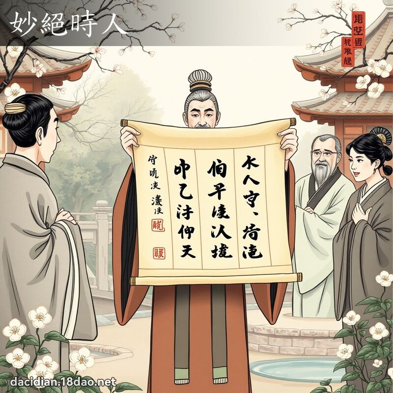 妙絕時人 - 國語大辭典配圖