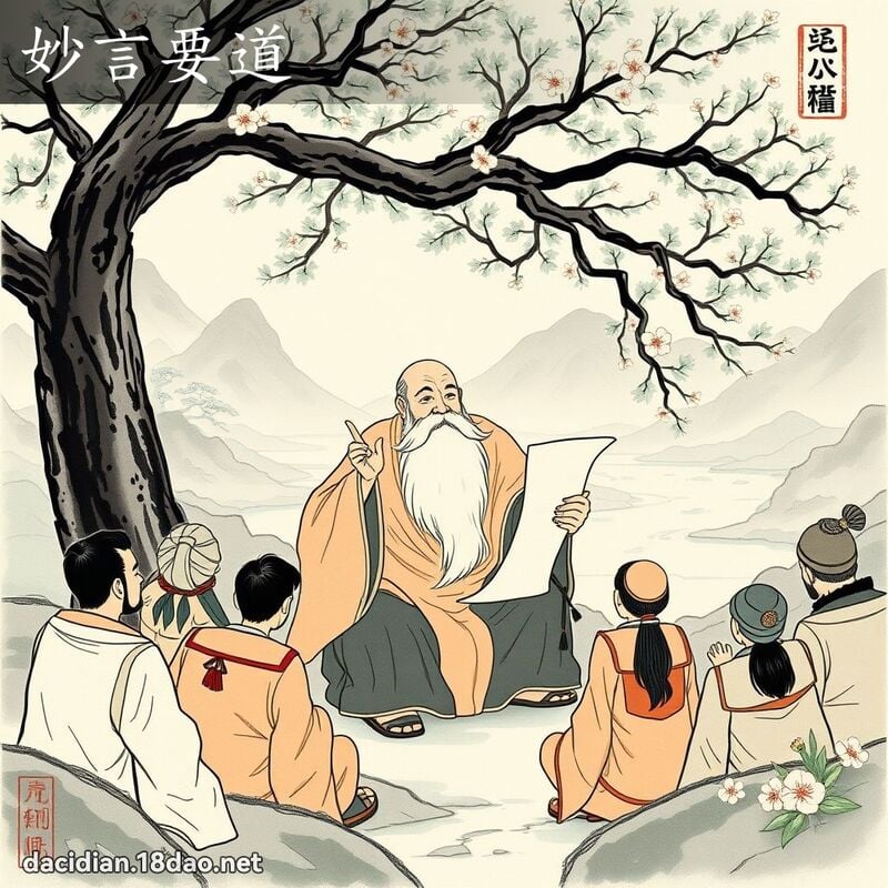 妙言要道 - 國語大辭典配圖