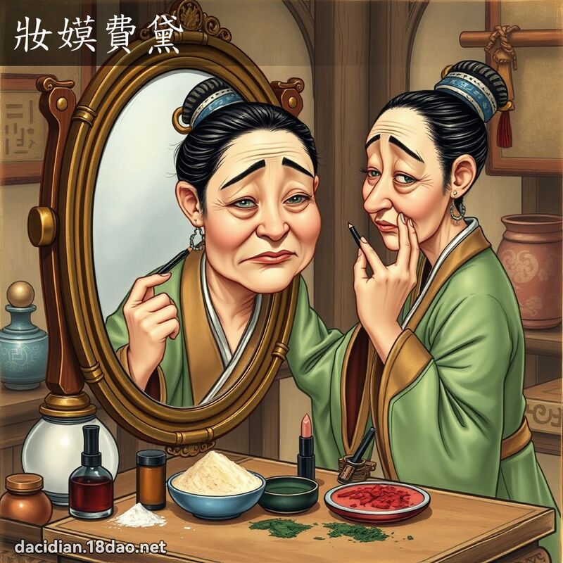 妆嫫费黛 - 国语大辞典配图