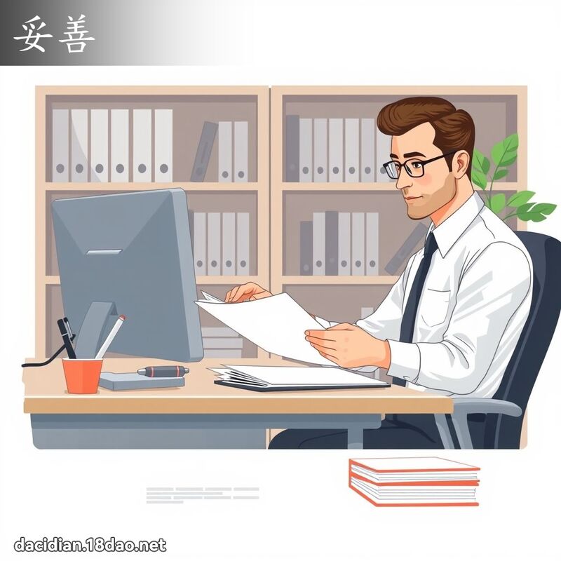 妥善 - 國語大辭典配圖