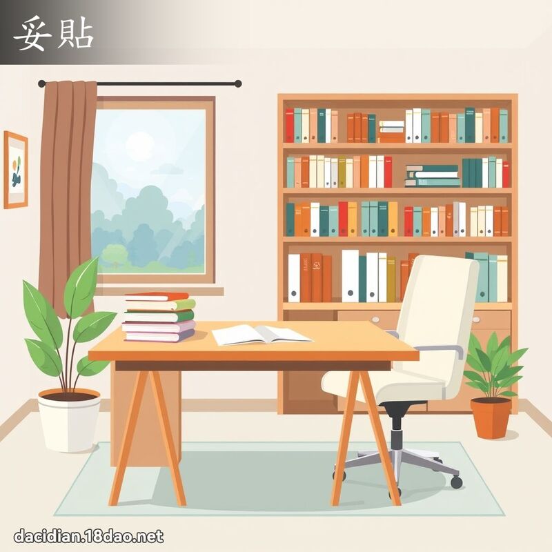 妥貼 - 國語大辭典配圖