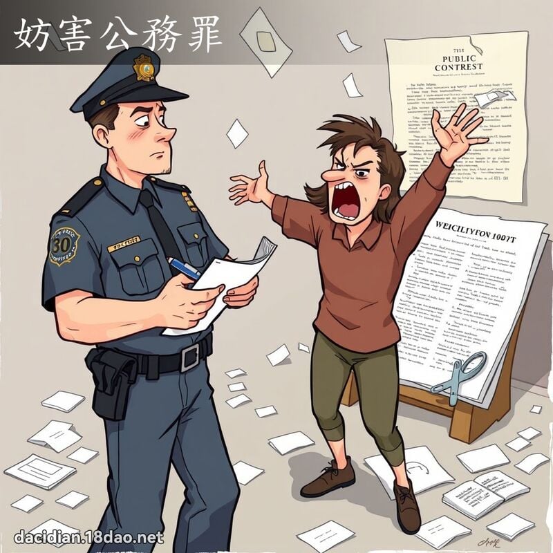 妨害公务罪 - 国语大辞典配图