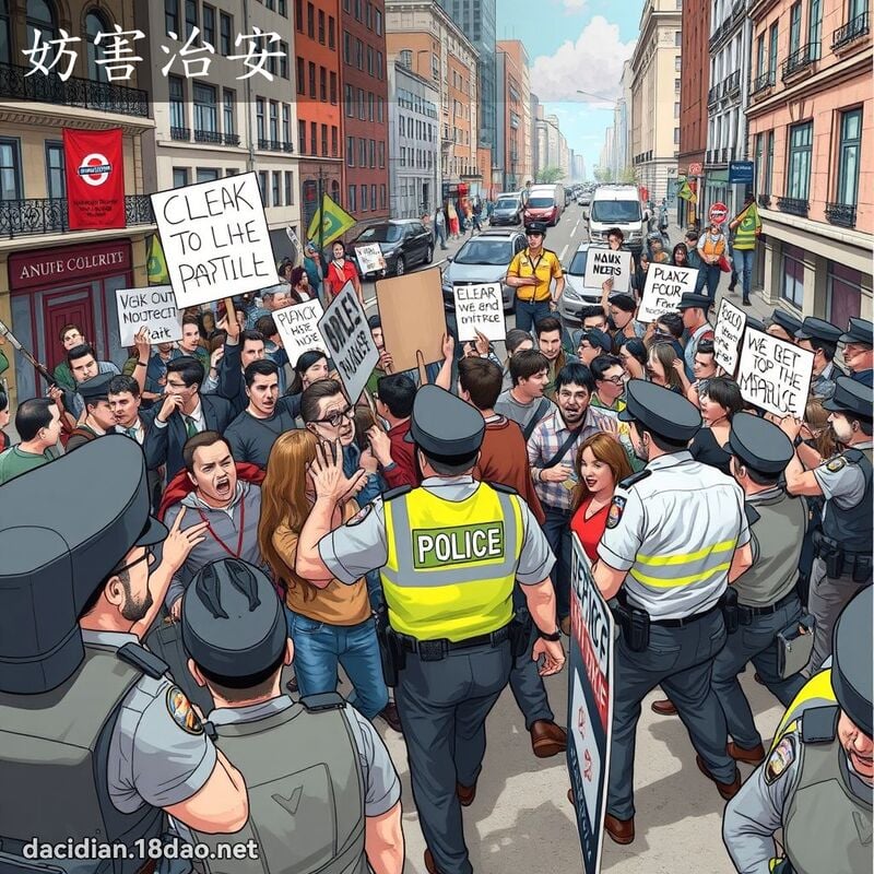 妨害治安 - 国语大辞典配图