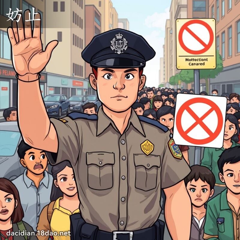 妨止 - 国语大辞典配图