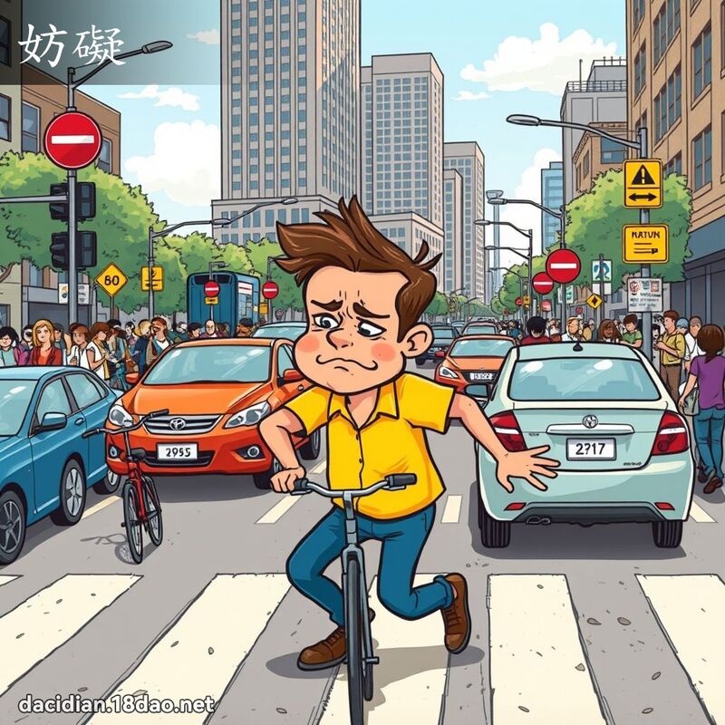 妨碍 - 国语大辞典配图