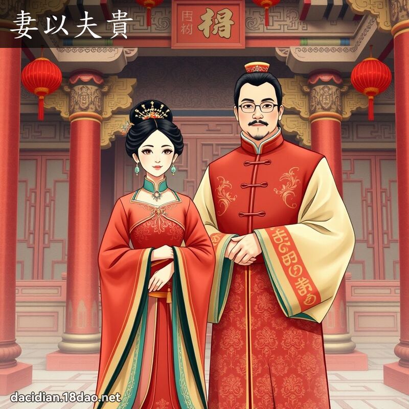妻以夫貴 - 國語大辭典配圖