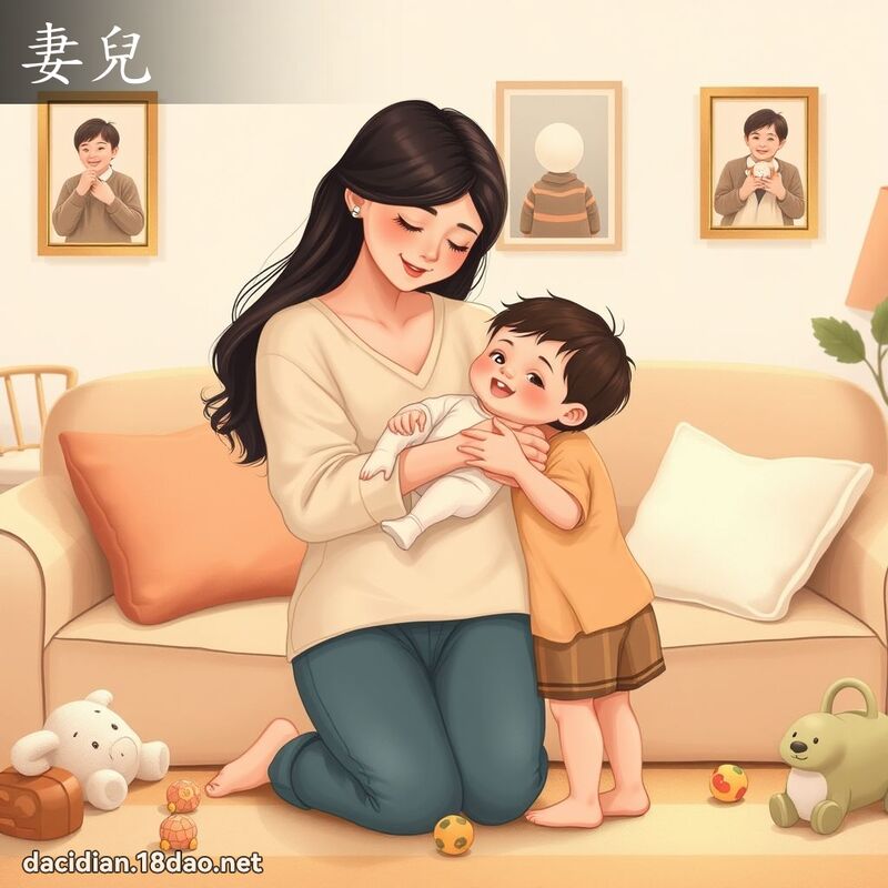 妻儿 - 国语大辞典配图