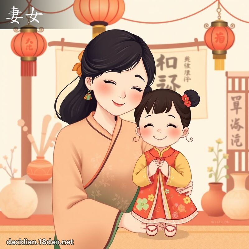 妻女 - 國語大辭典配圖