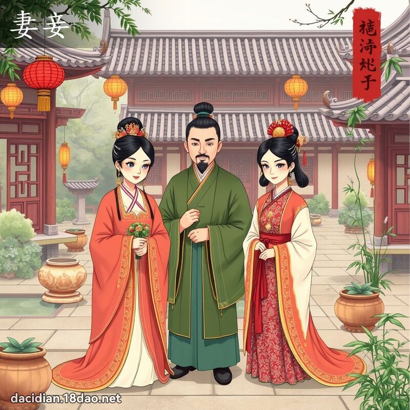 妻妾 - 国语大辞典配图
