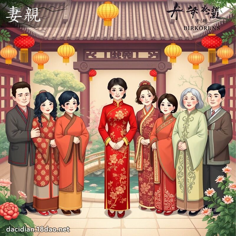 妻亲 - 国语大辞典配图