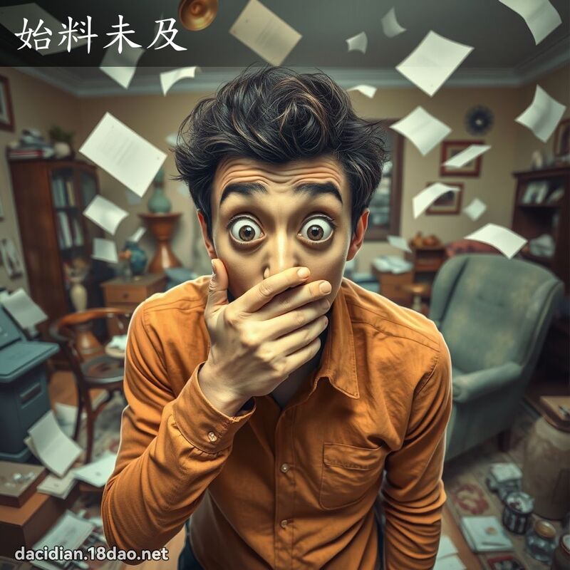 始料未及 - 國語大辭典配圖