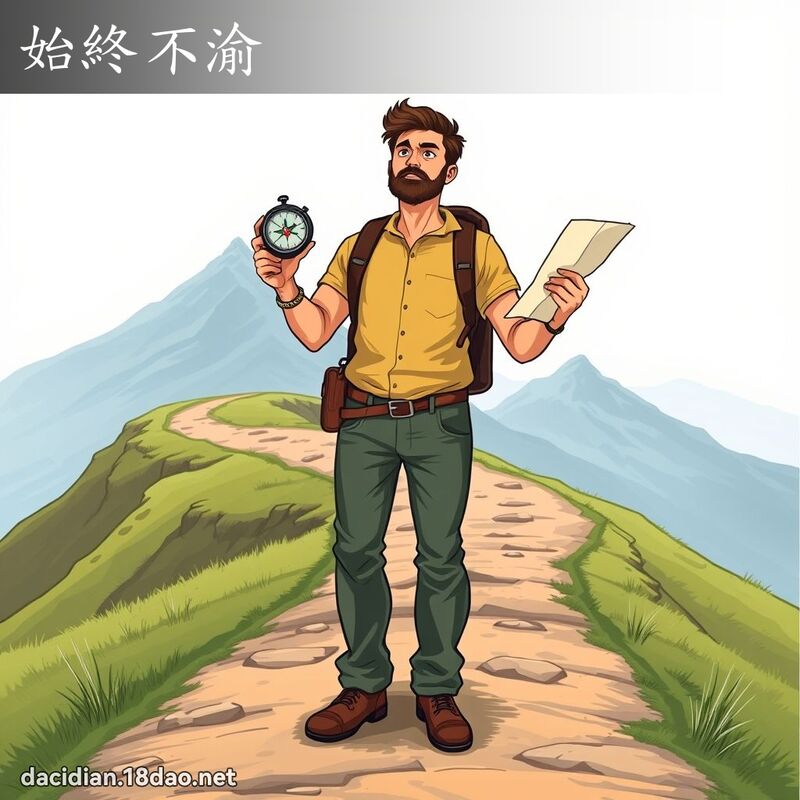 始終不渝 - 國語大辭典配圖