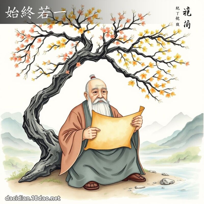始终若一 - 国语大辞典配图