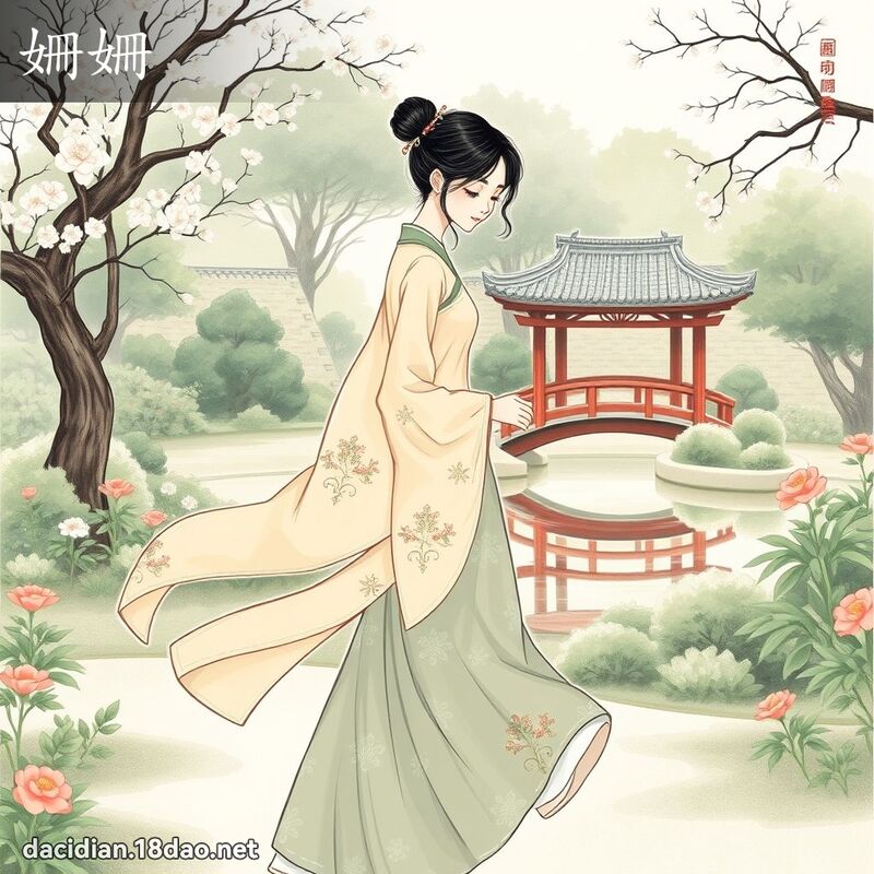 姍姍 - 国语大辞典配图