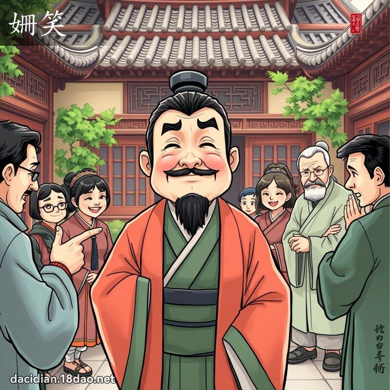 姍笑 - 国语大辞典配图