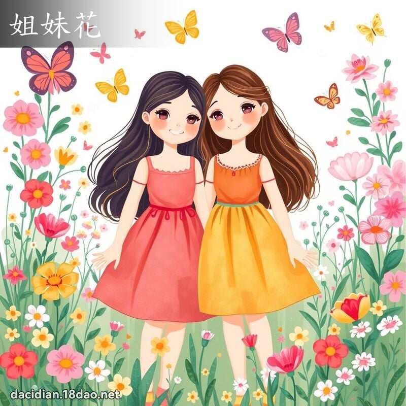 姐妹花 - 國語大辭典配圖
