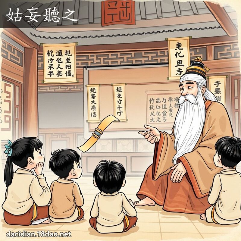 姑妄聽之 - 國語大辭典配圖