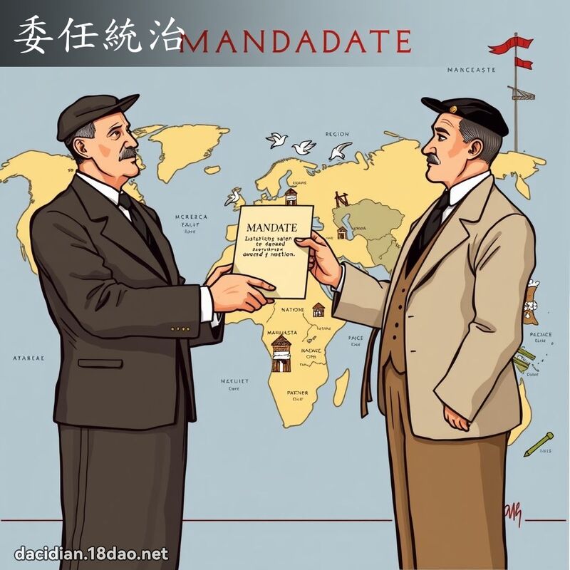 委任统治 - 国语大辞典配图
