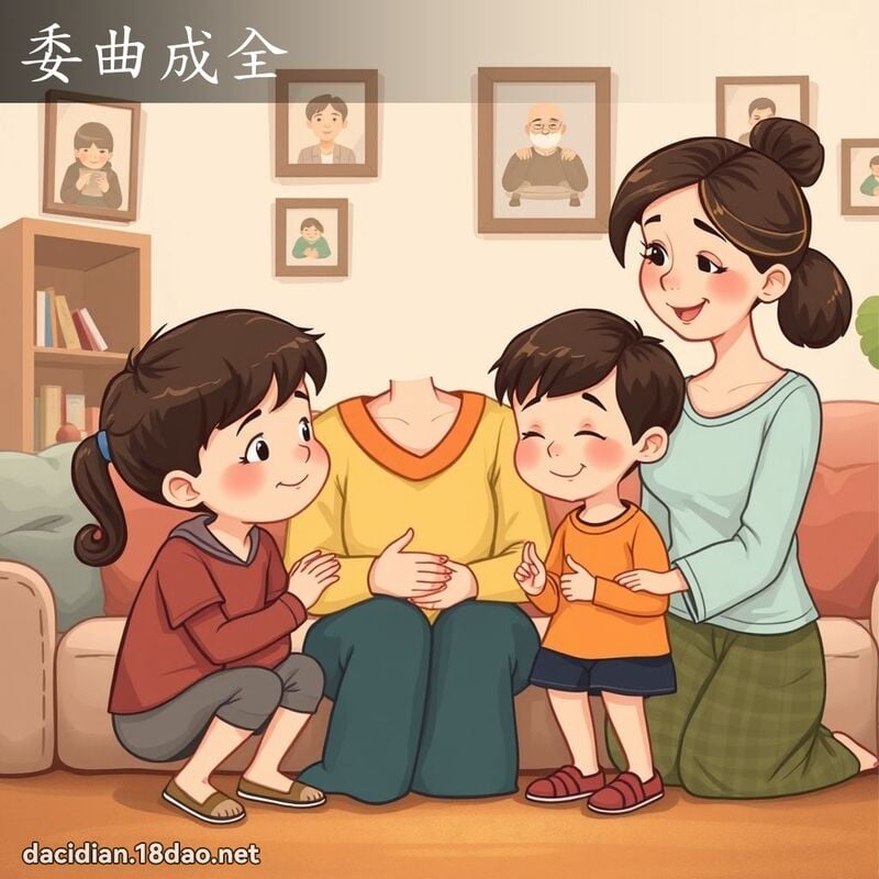 委曲成全 - 國語大辭典配圖