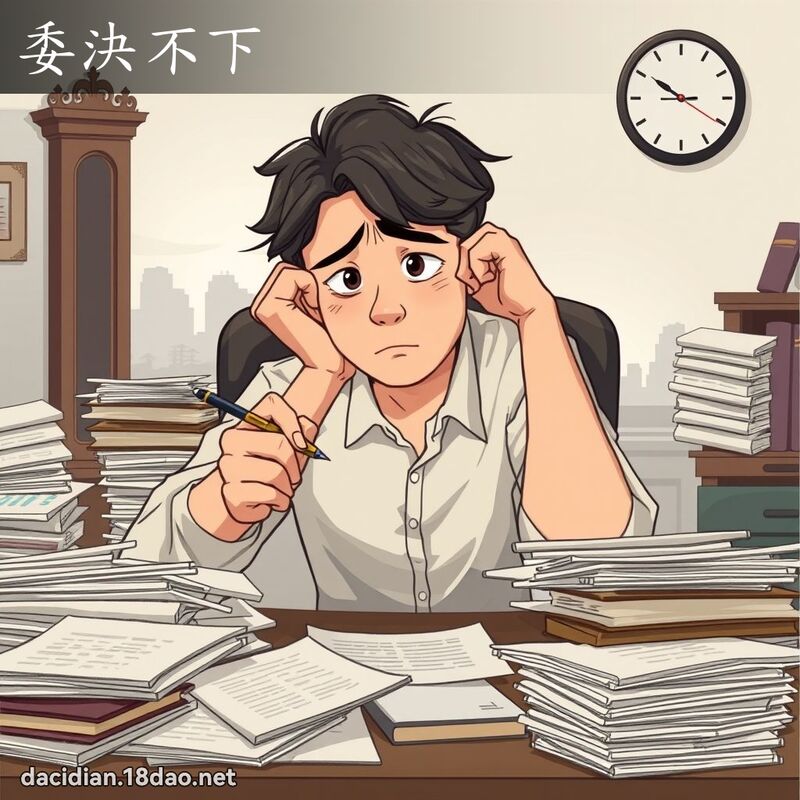 委決不下 - 國語大辭典配圖