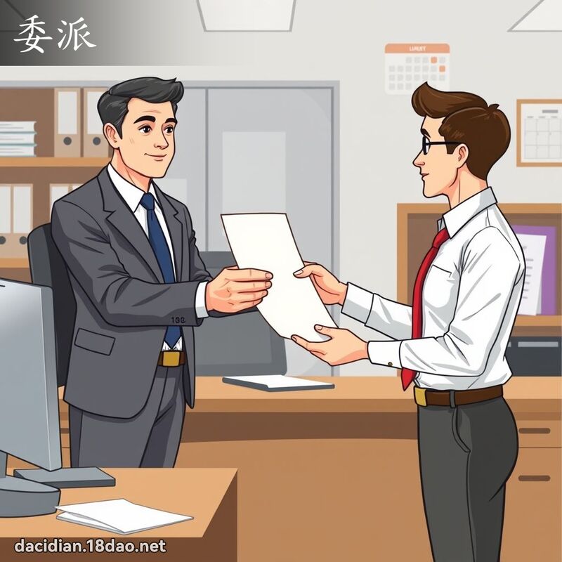 委派 - 国语大辞典配图