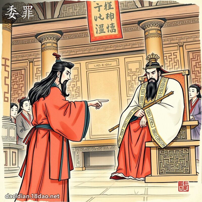 委罪 - 國語大辭典配圖