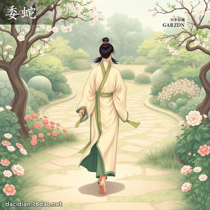 委蛇 - 國語大辭典配圖