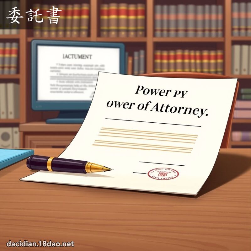 委託書 - 國語大辭典配圖