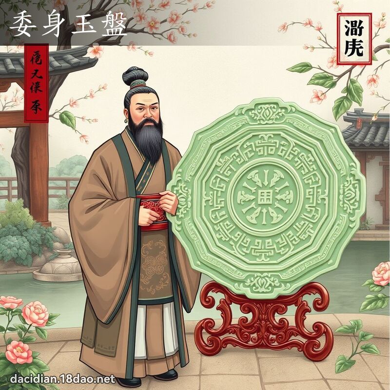 委身玉盤 - 國語大辭典配圖