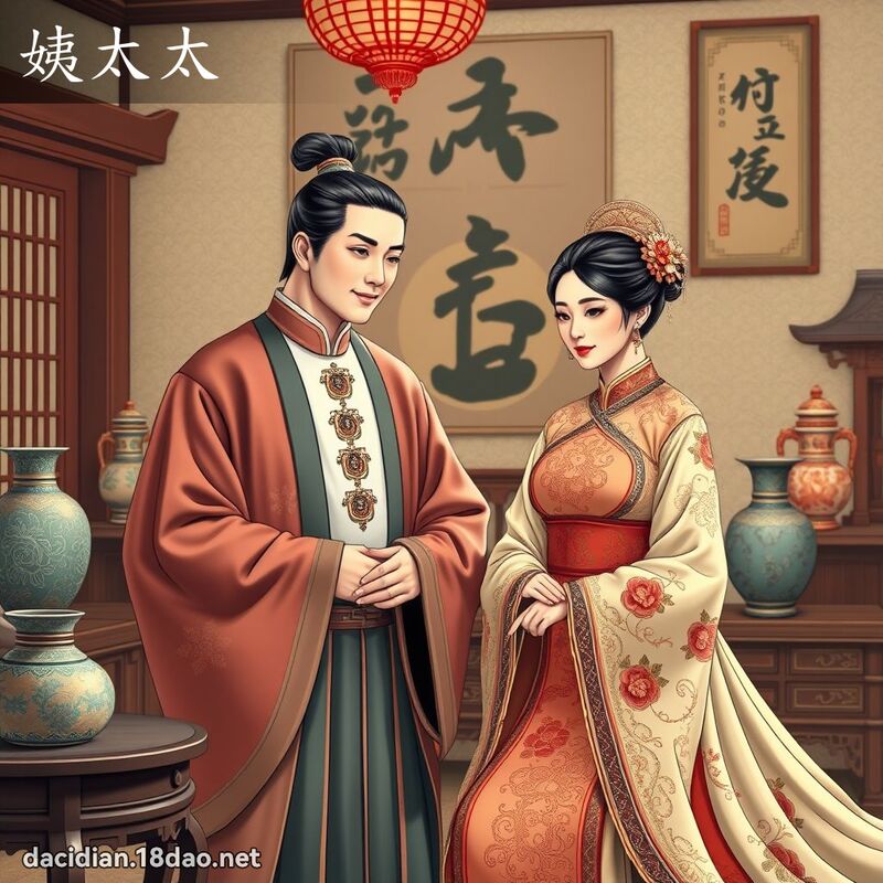 姨太太 - 國語大辭典配圖