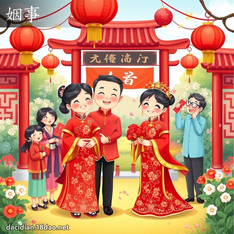 姻事 - 国语大辞典配图