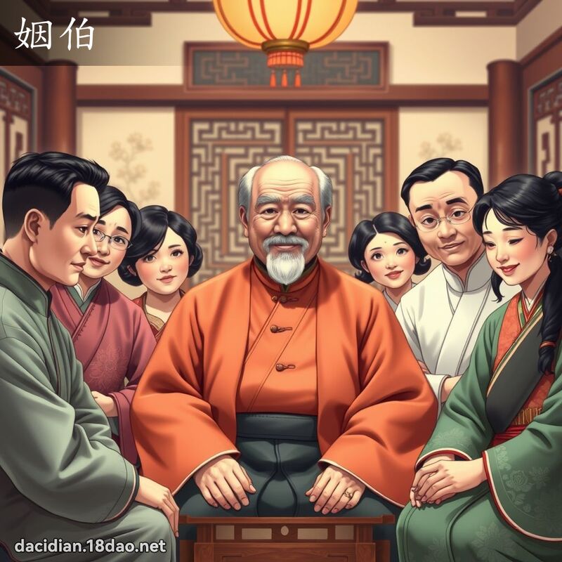 姻伯 - 國語大辭典配圖