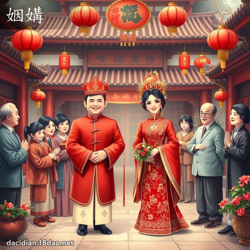 姻媾 - 國語大辭典配圖