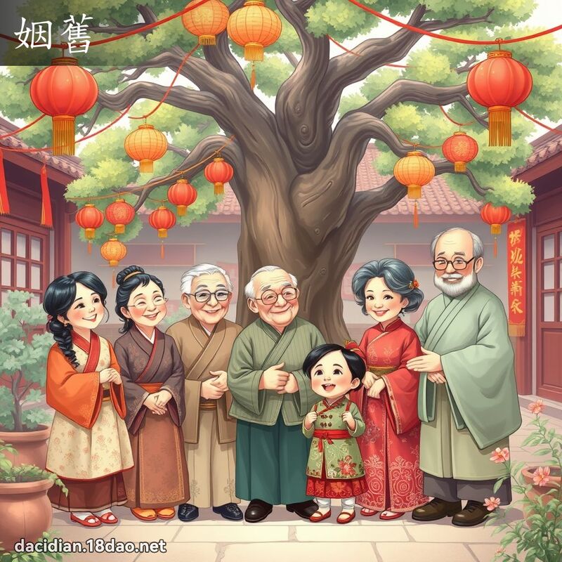 姻舊 - 國語大辭典配圖