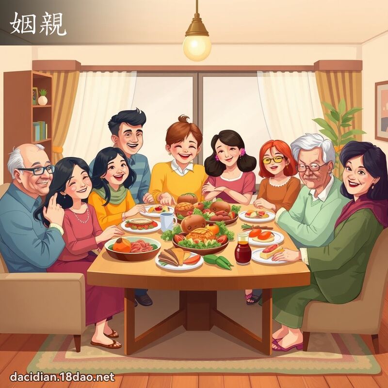 姻親 - 國語大辭典配圖