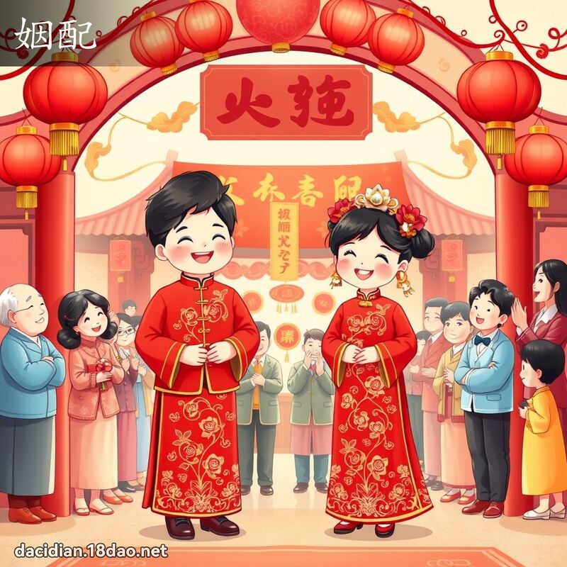 姻配 - 國語大辭典配圖