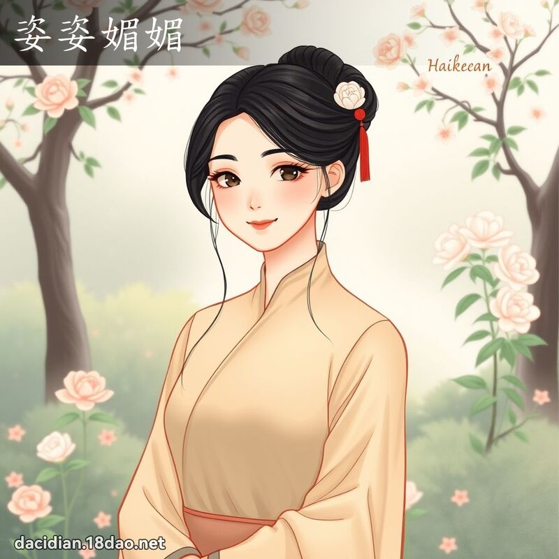 姿姿媚媚 - 國語大辭典配圖