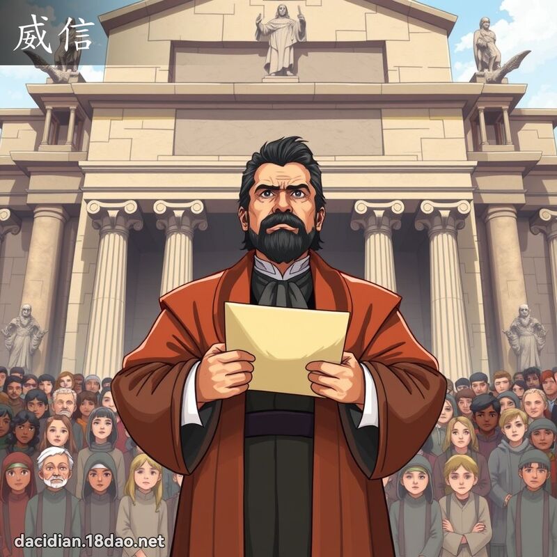 威信 - 國語大辭典配圖
