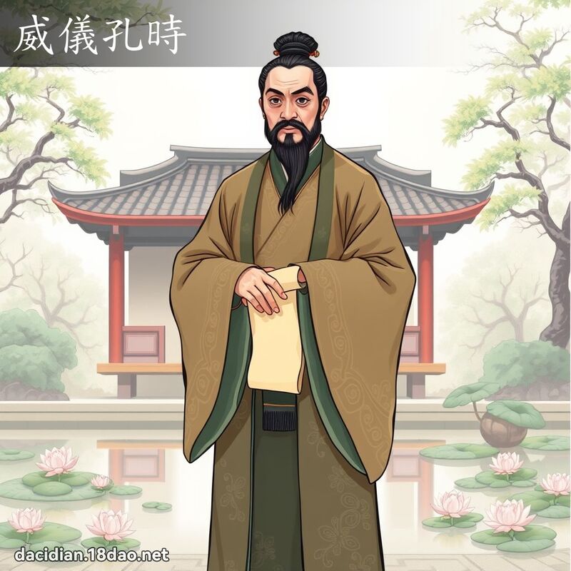 威仪孔时 - 国语大辞典配图