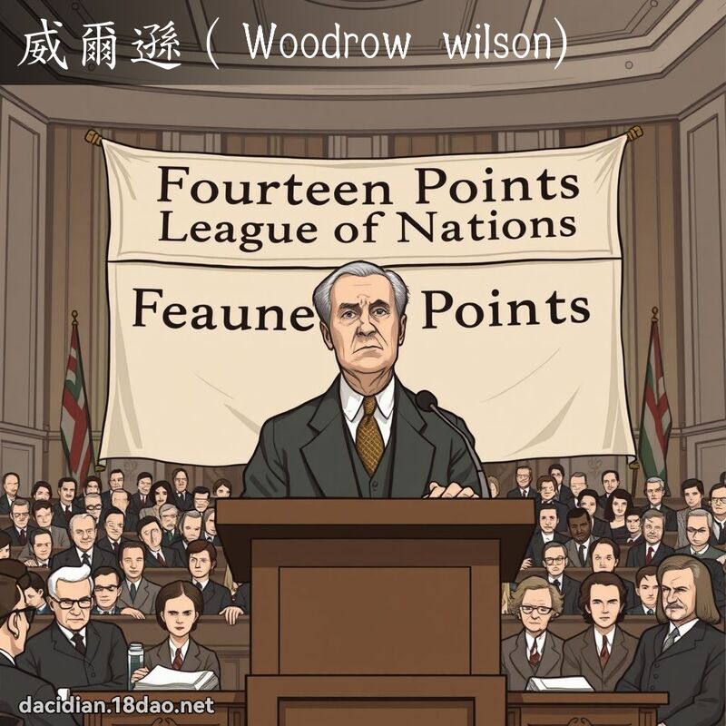 威尔逊（Woodrow wilson) - 国语大辞典配图