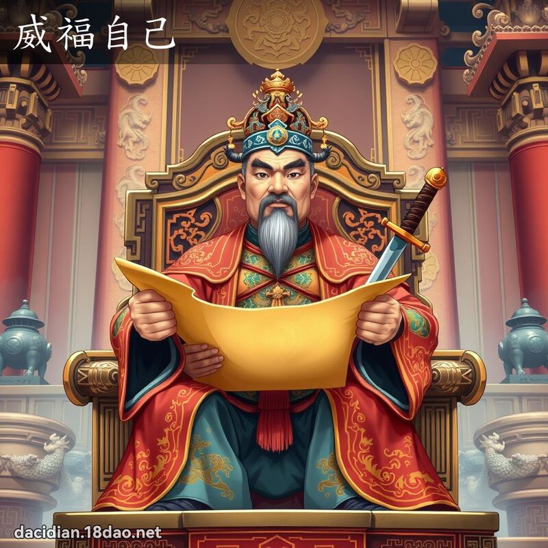 威福自己 - 国语大辞典配图