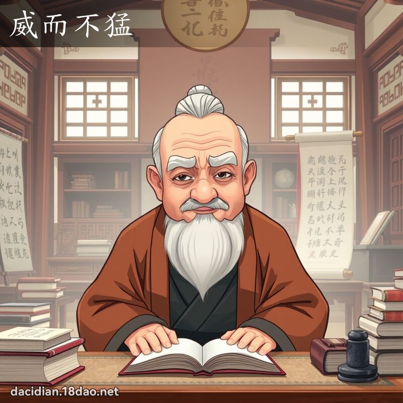 威而不猛 - 國語大辭典配圖