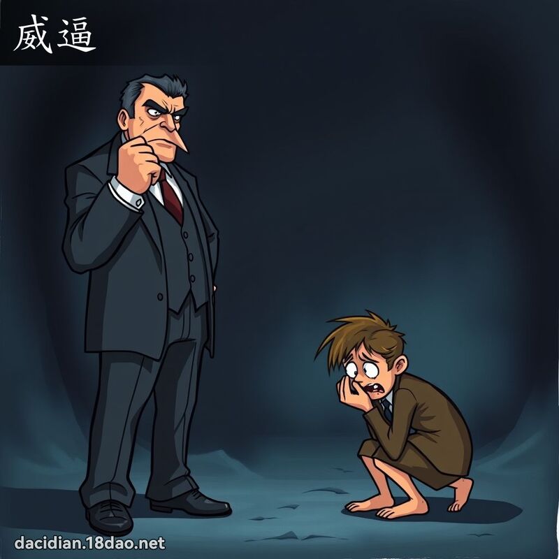 威逼 - 國語大辭典配圖